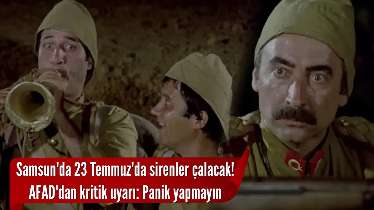 Samsun'da sirenler neden çalacak? AFAD'dan vatandaşlara önemli uyarı