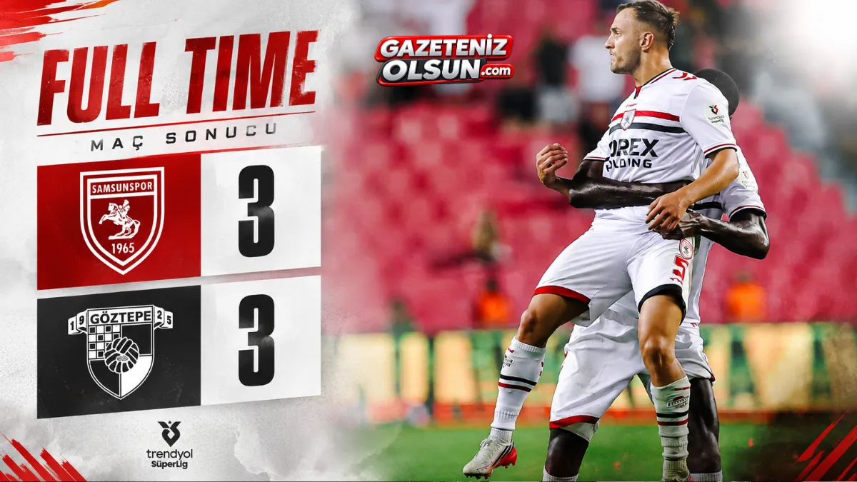 Samsunspor Göztepe maçında gol düellosu! 3-3 sona erdi