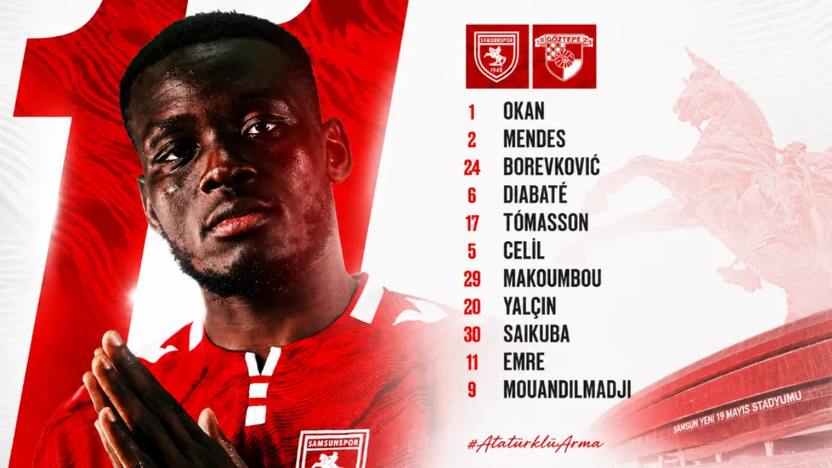 Samsunspor’un Göztepe maçı ilk 11’i belli oldu!