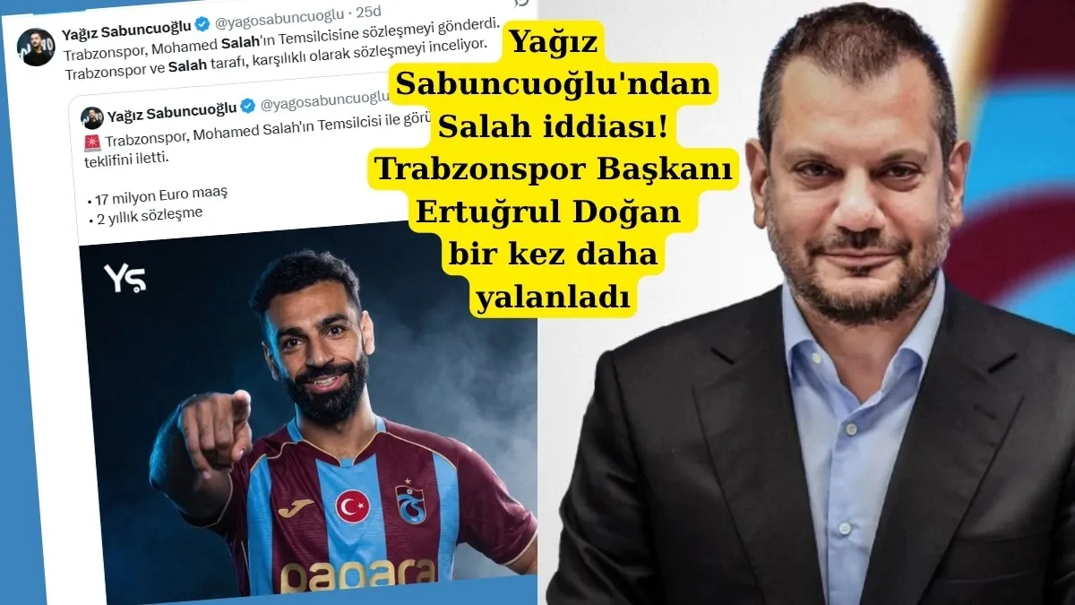 Trabzonspor'da Salah iddiasına Başkan Ertuğrul Doğan'dan yeni açıklama
