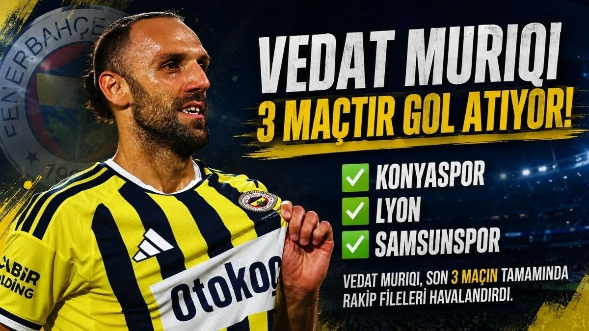 Vedat Muriqi’den 3 Maçta 3 Gol! Samsunspor’u da Boş Geçmedi