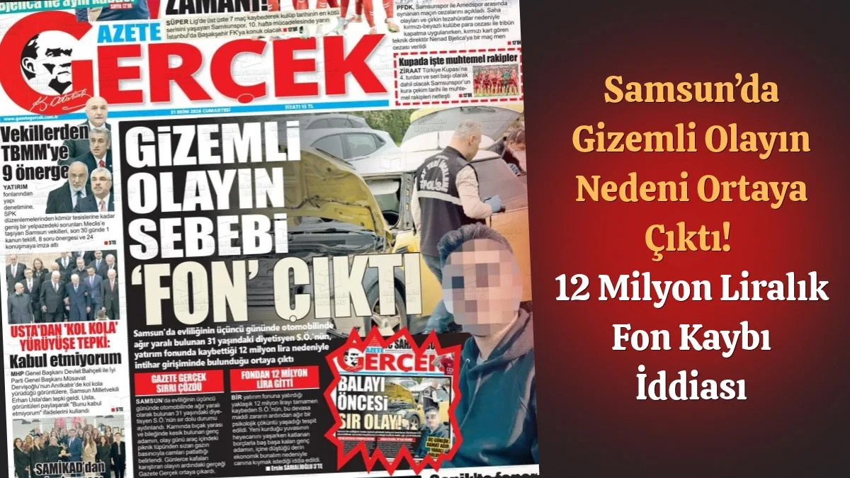 Samsun'da Genç diyetisyenin gizemli olayının nedeni Ortaya Çıktı!