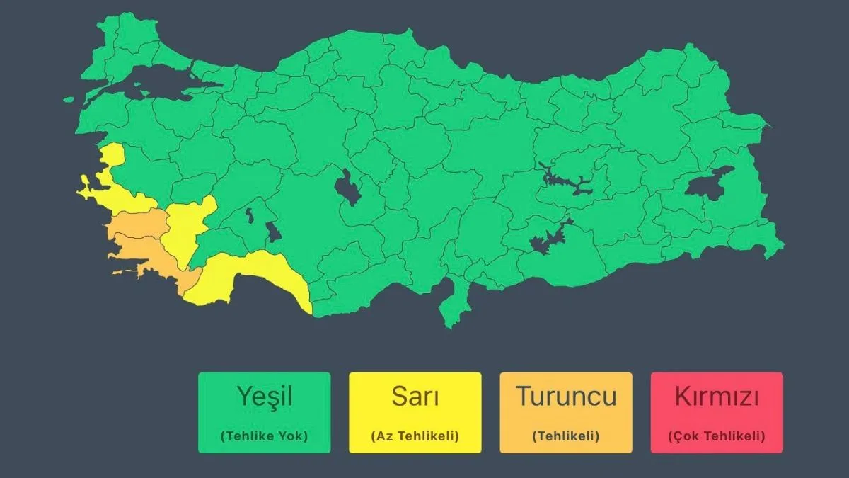 26 Ekim Aydın, İzmir, Muğla, Denizli ve Antalya Hava Durumu! İçişleri Bakanlığı Uyardı Sel ve Hortum Riski