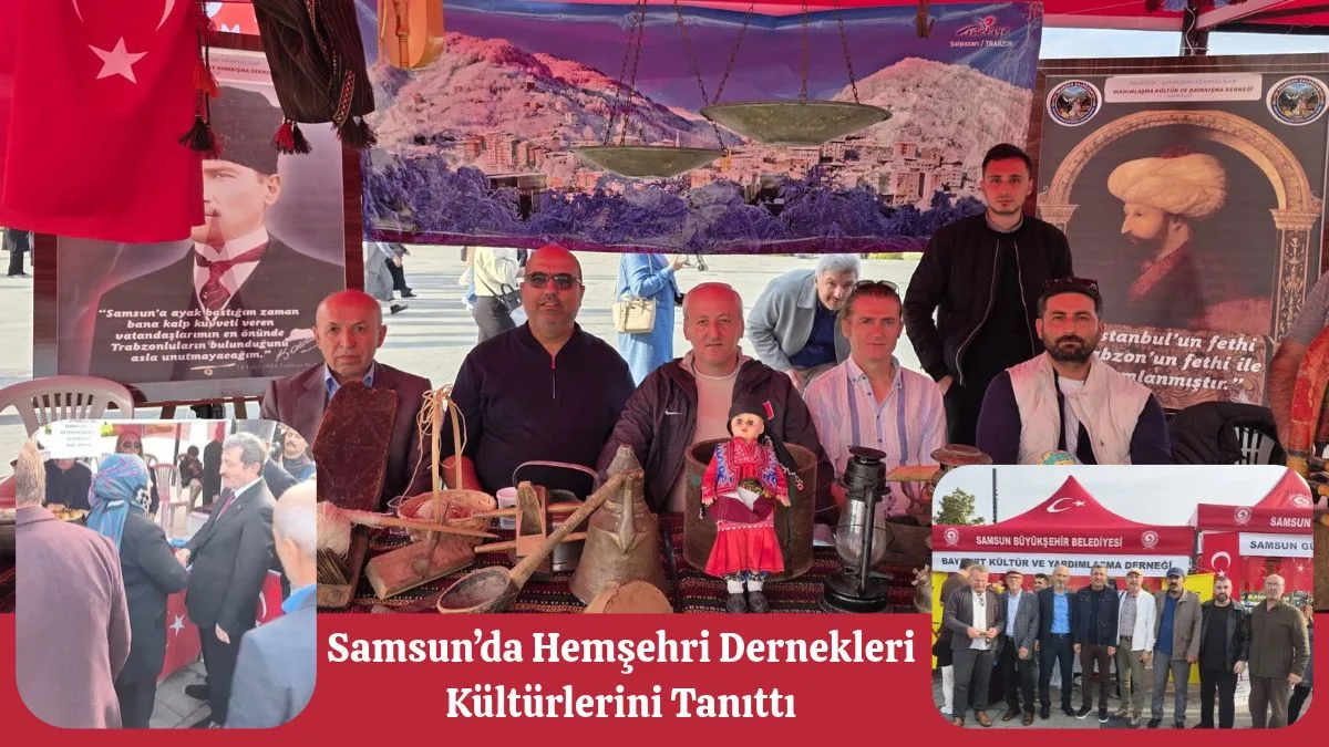 Samsun’da Cumhuriyet Coşkusu Stantlarla Taçlandı: Hemşehri Dernekleri Kültürlerini Tanıttı