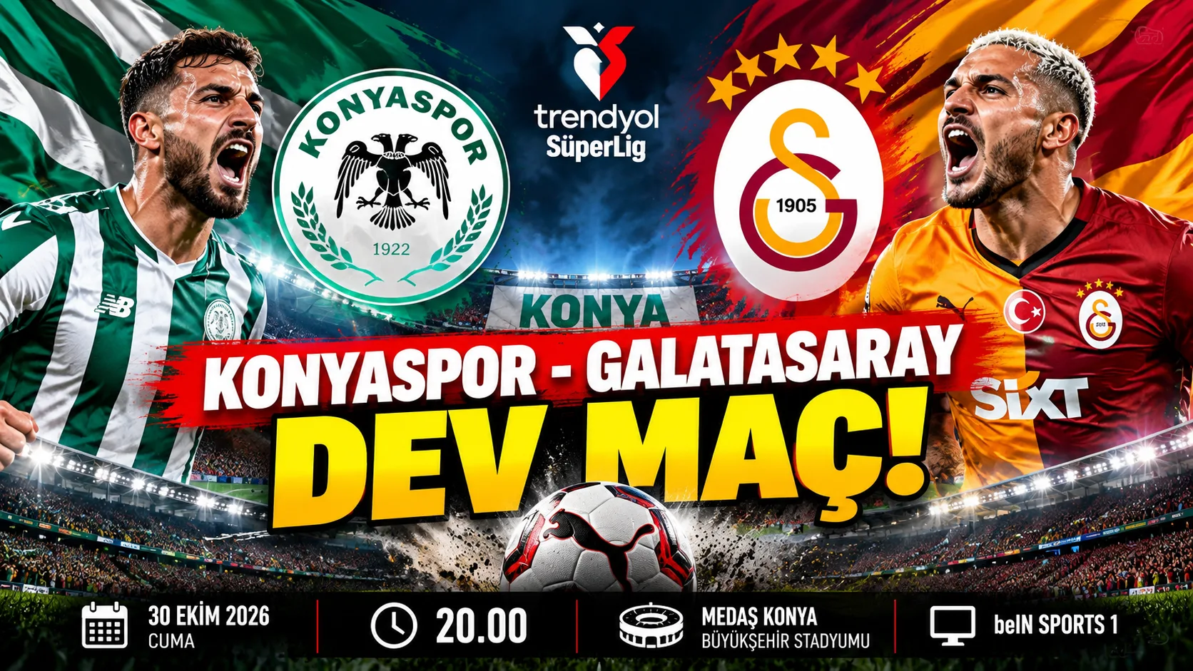 Konyaspor Galatasaray Maçı Saat Kaçta? Konyaspor Galatasaray Muhtemel 11’ler