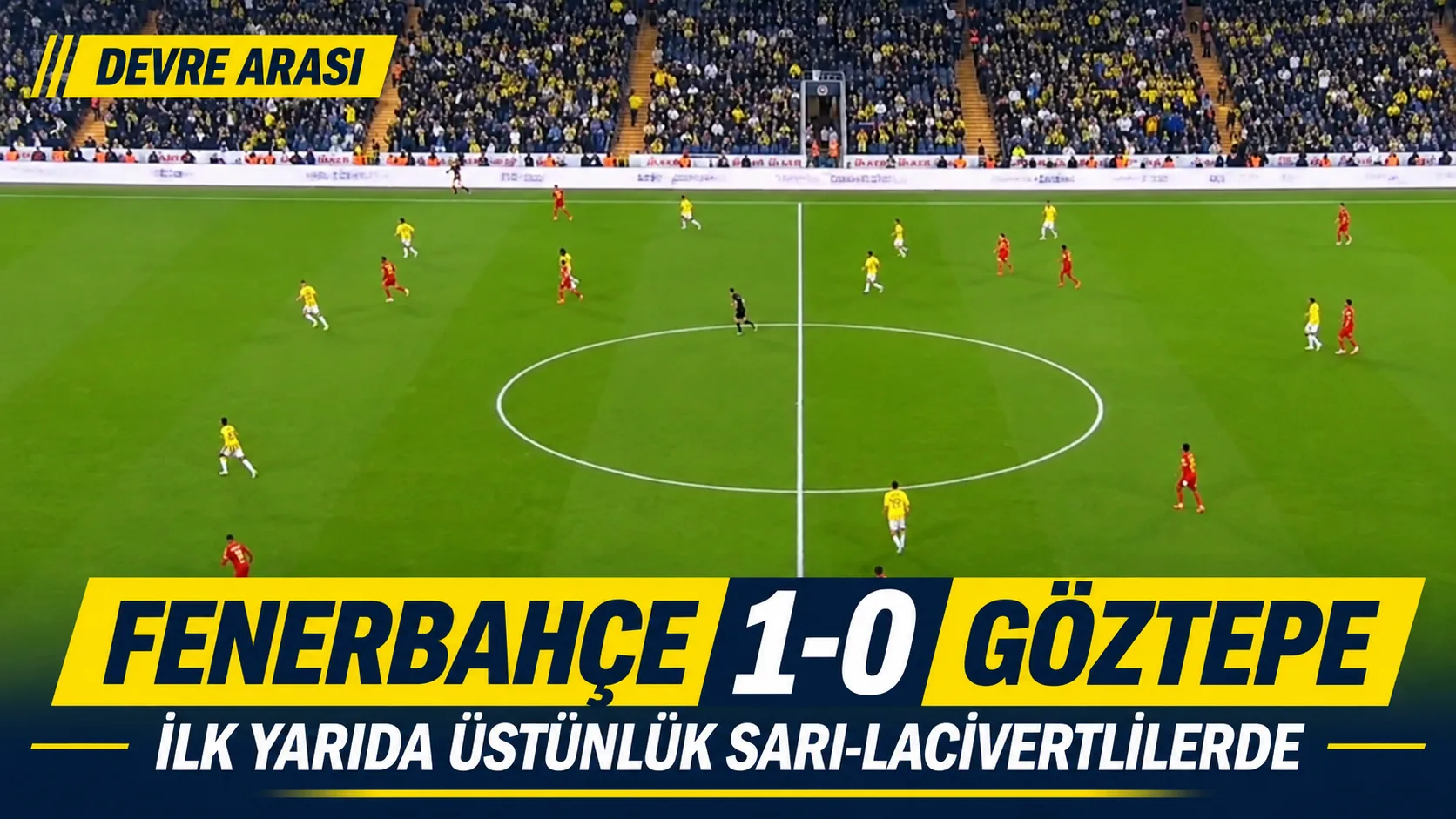 Fenerbahçe İlk Yarıyı Önde Kapattı: Göztepe Karşısında Skor 1-0