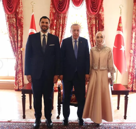 Orhan Murat Kumaş, Nişanlısı Rümeysa Kadak ile Cumhurbaşkanı Erdoğan’ı ziyaret etti