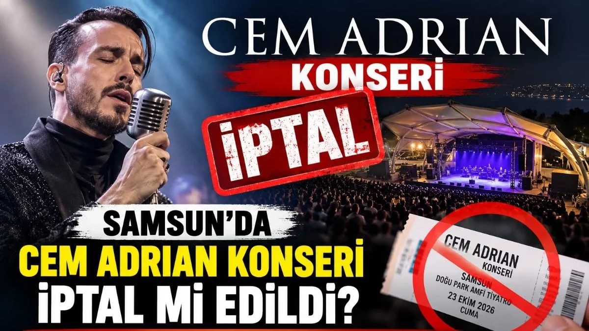 Cem Adrian Samsun Konseri İçin İptal mi? Cem Adrian Samsun Konseri bilet uyarısı!