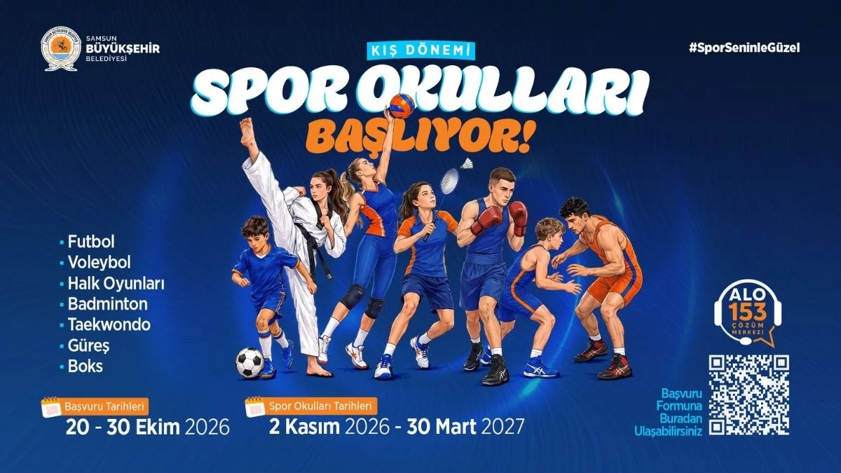 Samsun Büyükşehir Belediyesi Kış Spor Okulları Başvuruları Başladı