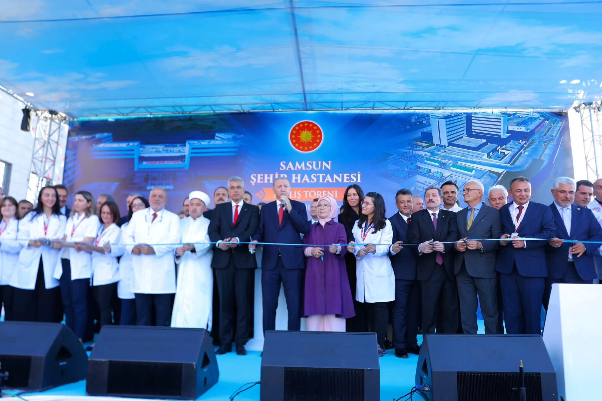 Samsun Şehir Hastanesi Cumhurbaşkanı Erdoğan'ın katılımıyla dualarla hizmete açıldı - Fotoğraf 6